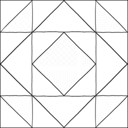 Керамогранит Lasselsberger Домино декор 1 черно-белый 30x30 см